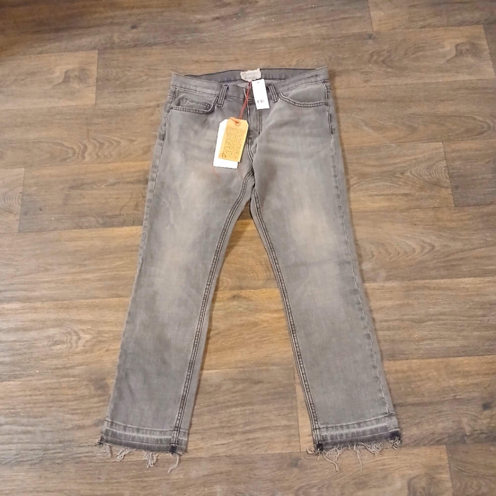 NWT Current/Elliott Cropped Straight Leg Jeans 27